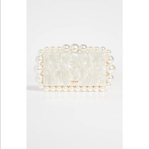 Cult Gaia eos box clutch in ivory
